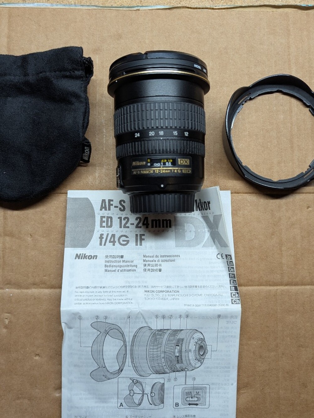 Nikkor aF-S 12-24mm f/4 G IF-ED AF DX Wide Angle Lens